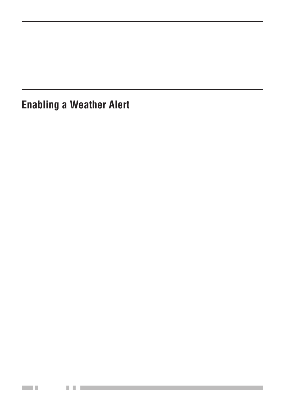 Enabling a weather alert | Kenwood TH-K2E - Discontinued User Manual | Page 70 / 154