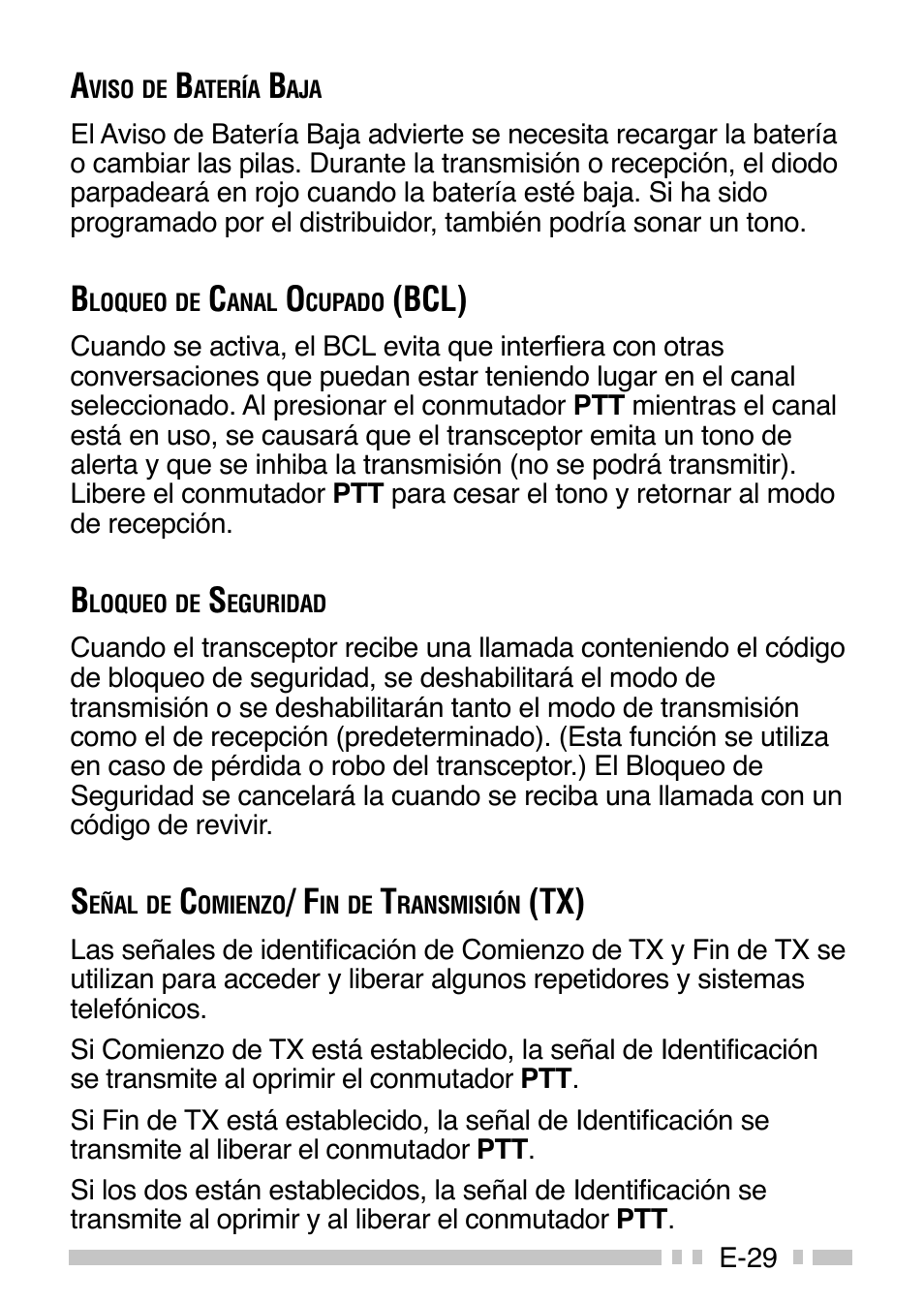 Bcl) | Kenwood TK-3160E - Discontinued User Manual | Page 109 / 218