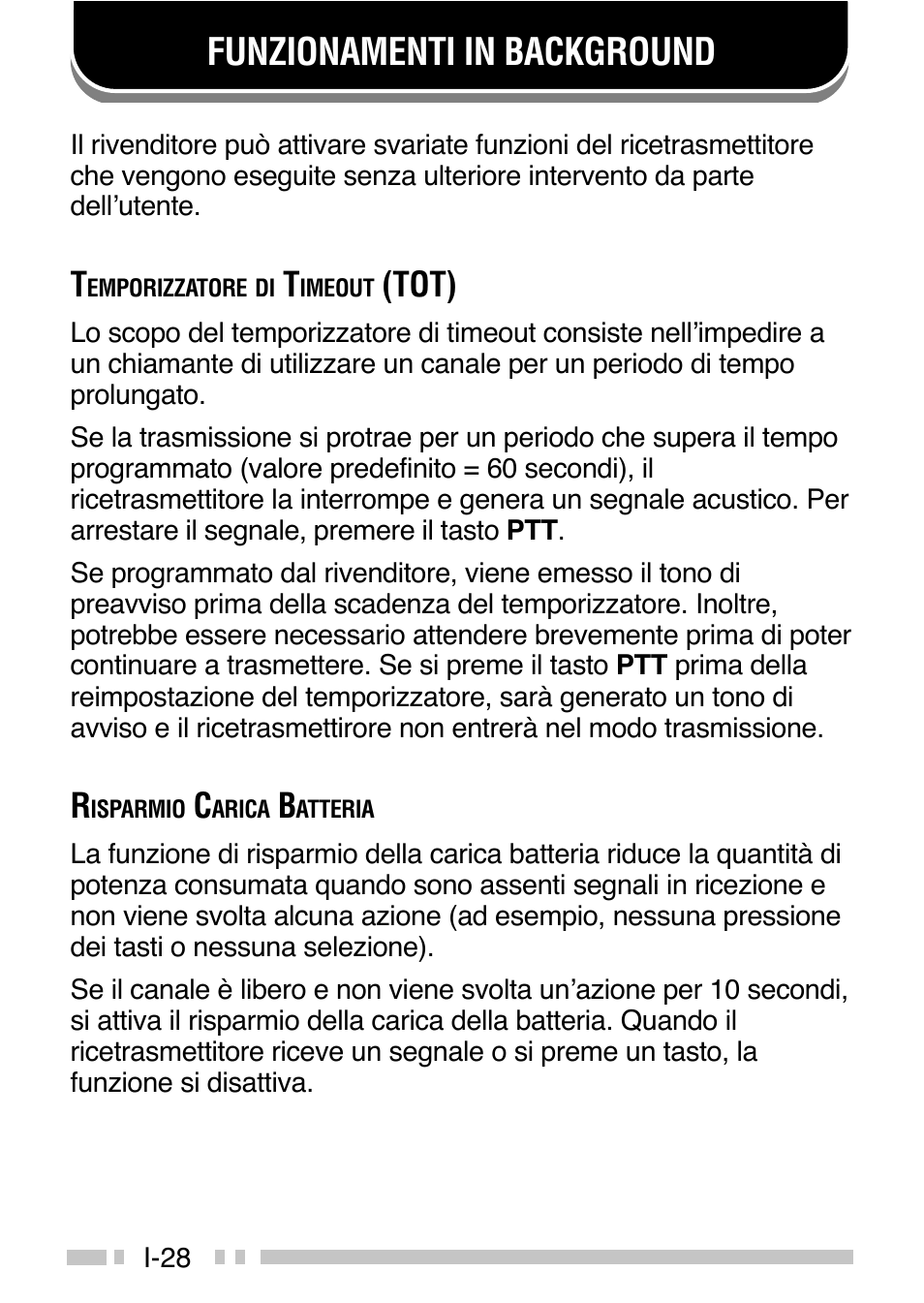 Funzionamenti in background, Tot) | Kenwood TK-3160E - Discontinued User Manual | Page 144 / 218