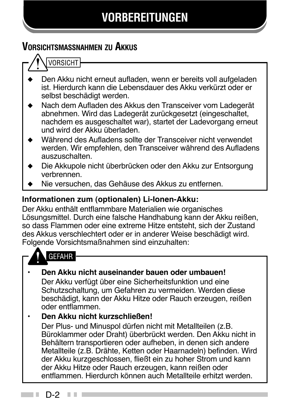 Vorbereitungen | Kenwood TK-3160E - Discontinued User Manual | Page 154 / 218