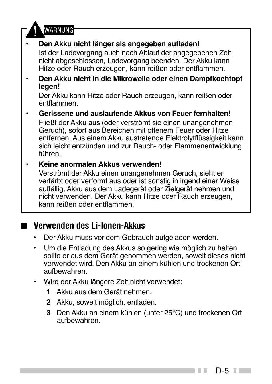 Verwenden des li-ionen-akkus | Kenwood TK-3160E - Discontinued User Manual | Page 157 / 218