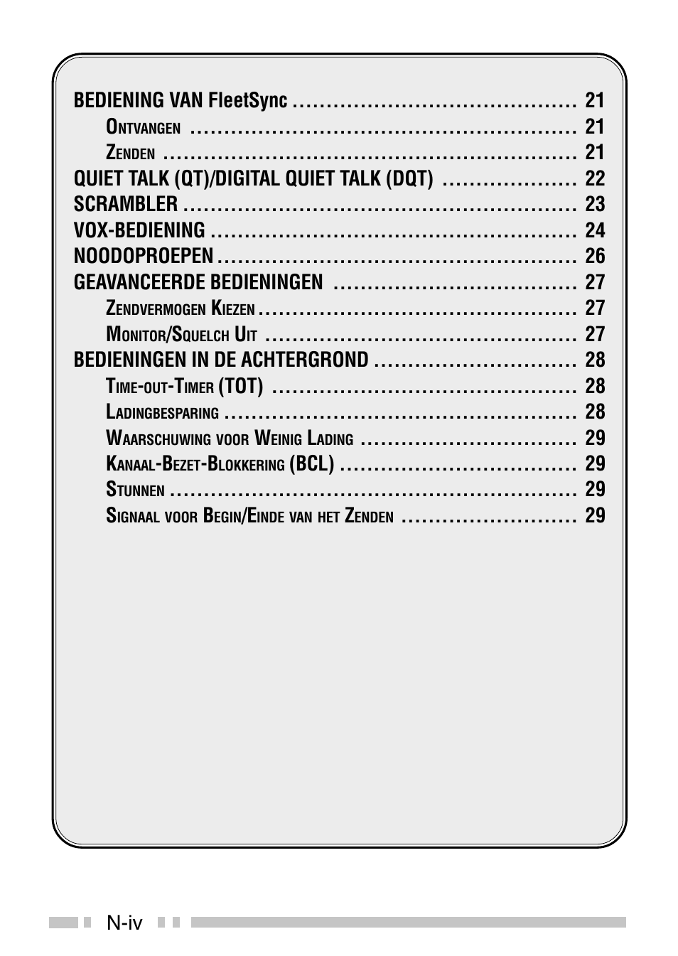 N-iv bediening van fleetsync o, Bedieningen in de achtergrond t, Tot) l | Bcl) s | Kenwood TK-3160E - Discontinued User Manual | Page 188 / 218