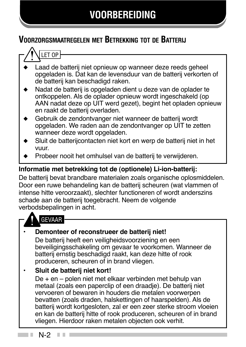 Voorbereiding | Kenwood TK-3160E - Discontinued User Manual | Page 190 / 218