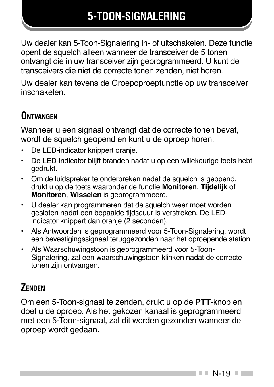 Toon-signalering | Kenwood TK-3160E - Discontinued User Manual | Page 207 / 218