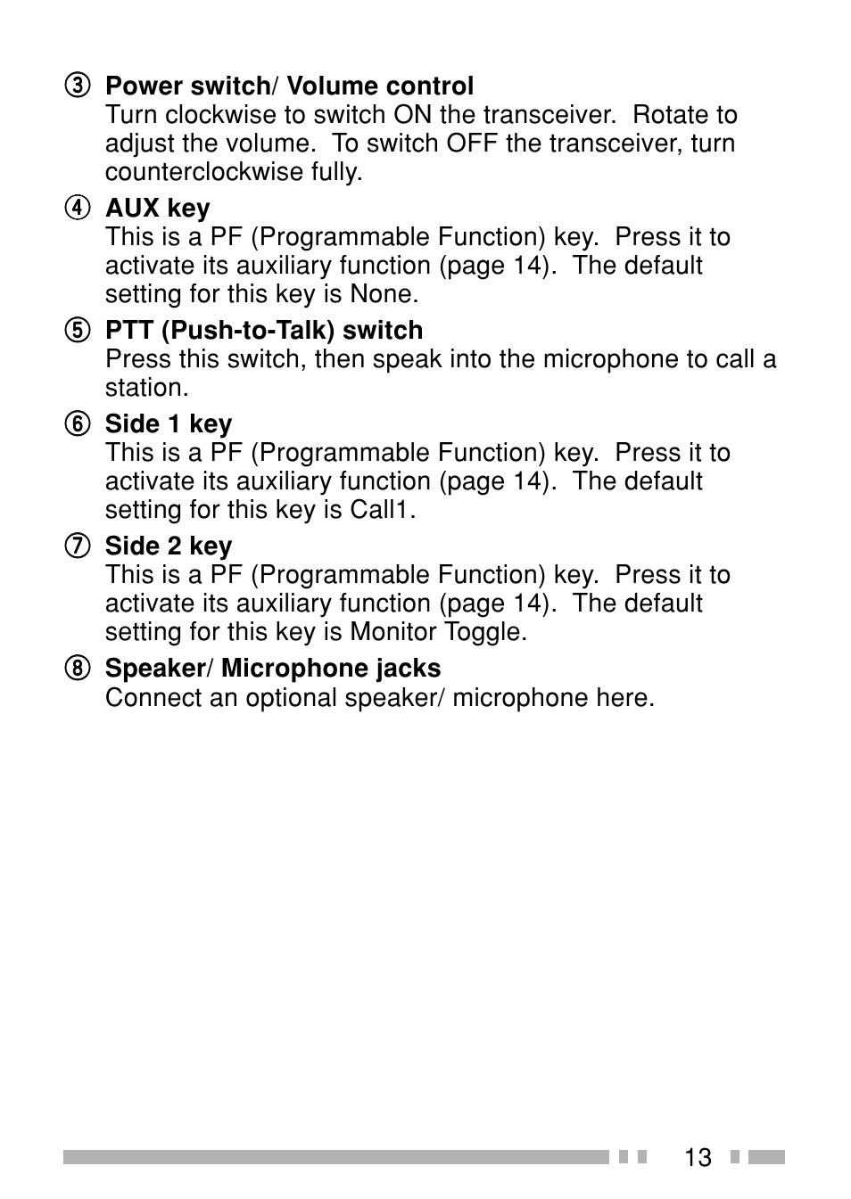 Kenwood TK-3160E - Discontinued User Manual | Page 21 / 218