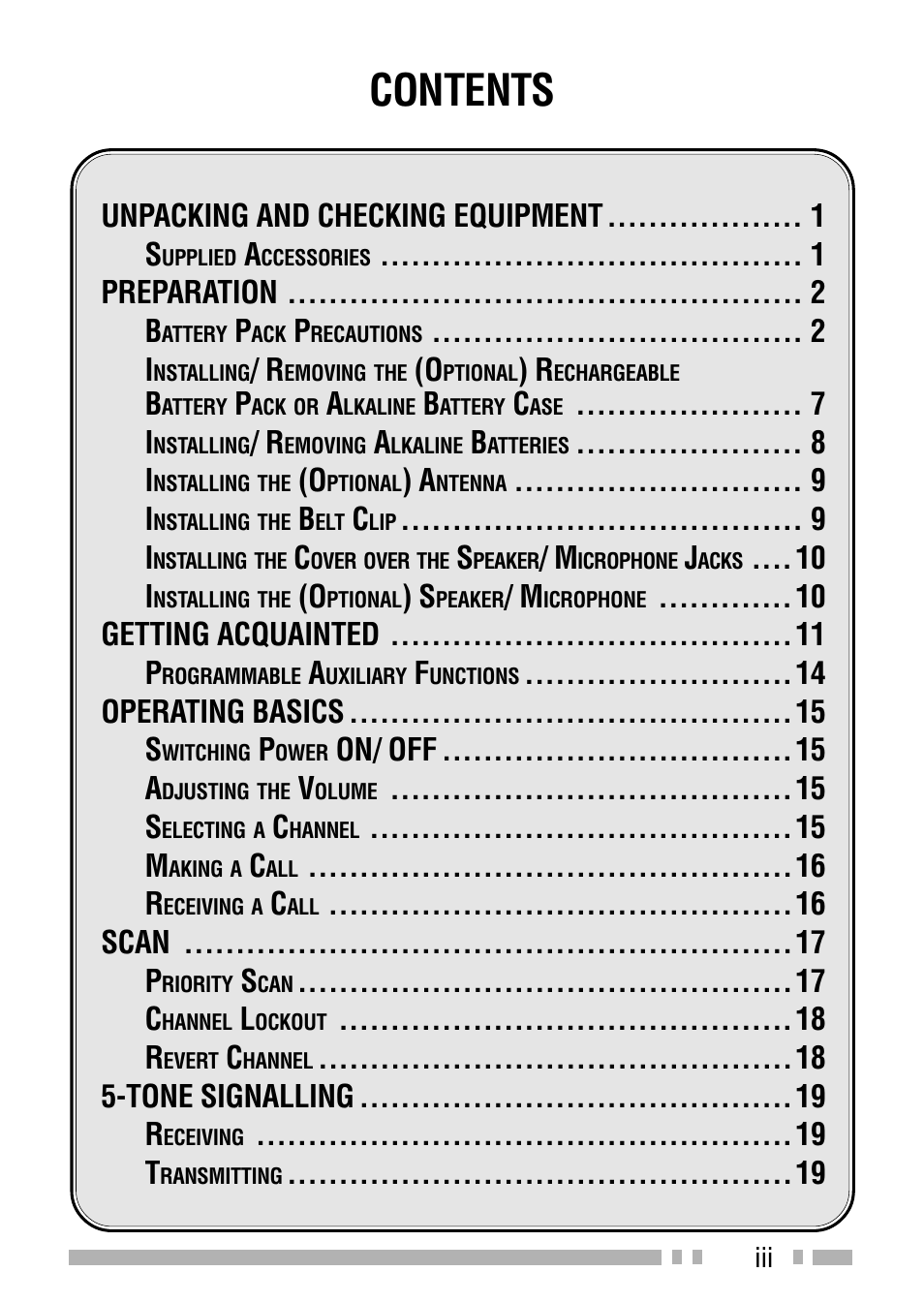 Kenwood TK-3160E - Discontinued User Manual | Page 7 / 218