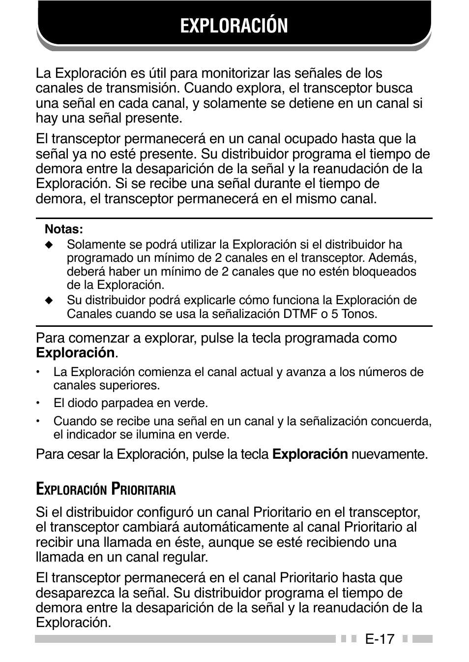 Exploración | Kenwood TK-3160E - Discontinued User Manual | Page 97 / 218