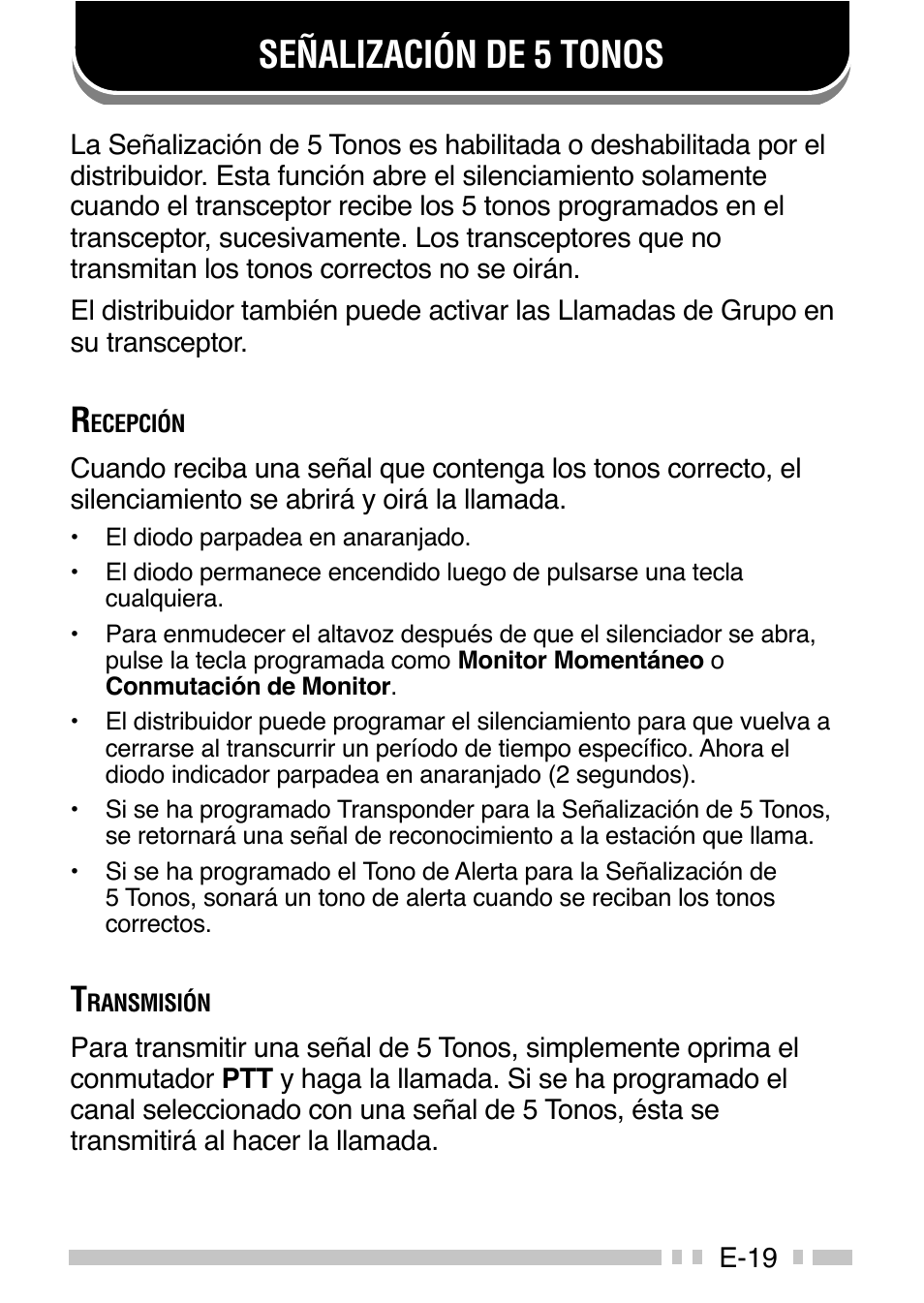 Señalización de 5 tonos | Kenwood TK-3160E - Discontinued User Manual | Page 99 / 218