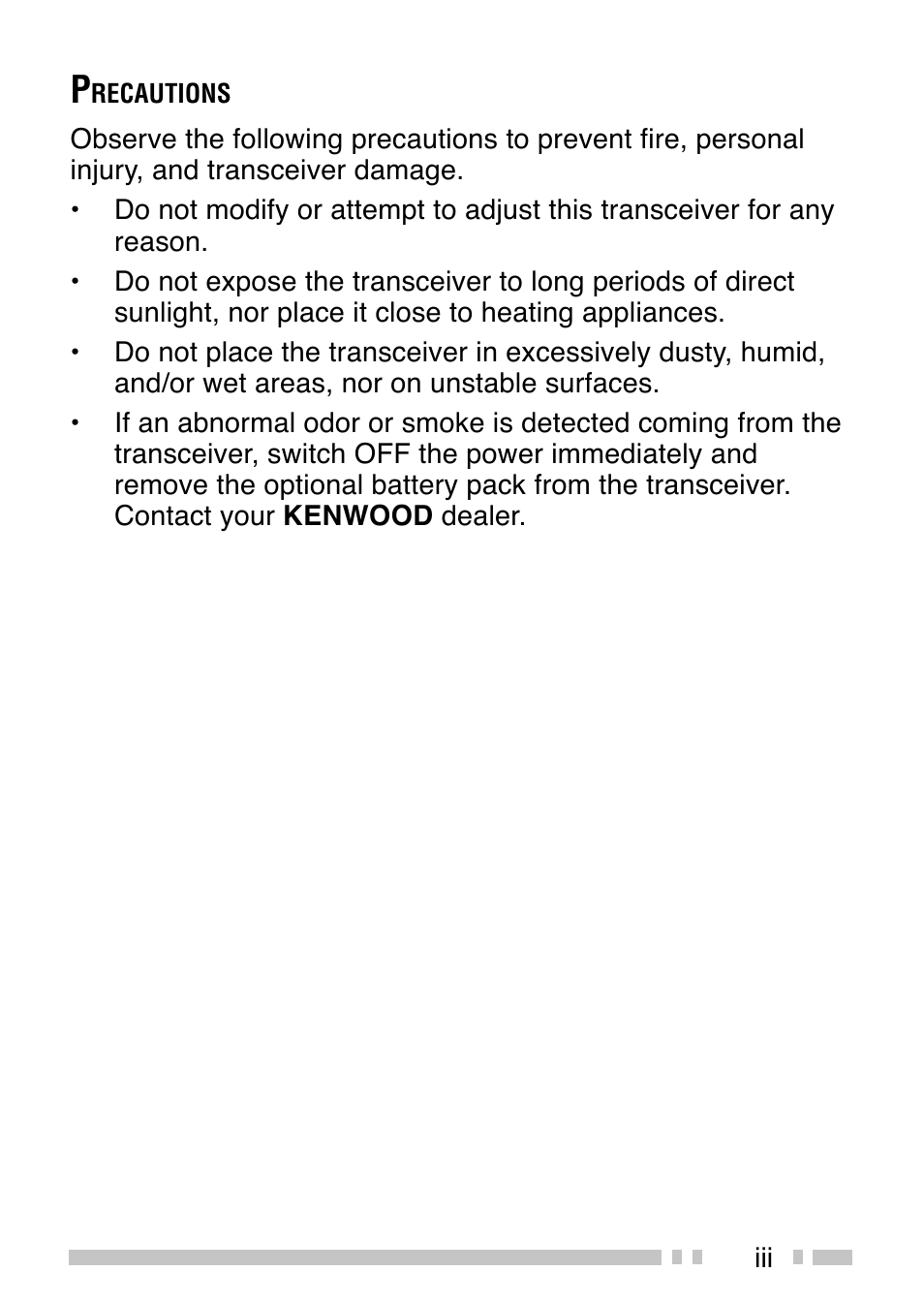 Kenwood TK-3202E3 - Discontinued User Manual | Page 5 / 27