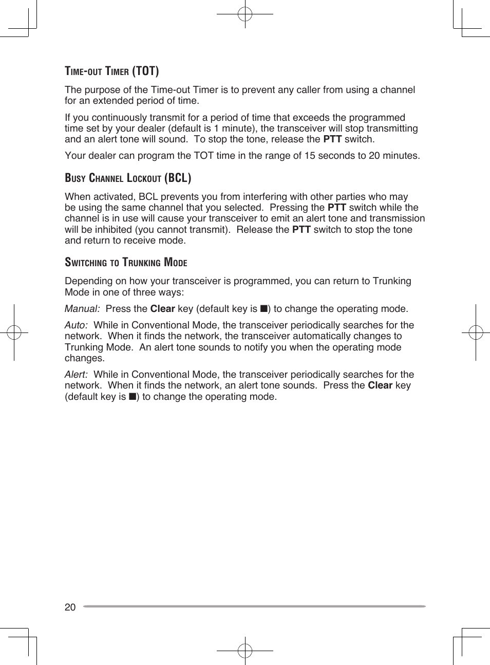 Tot), Bcl) | Kenwood TK-7185E User Manual | Page 26 / 33