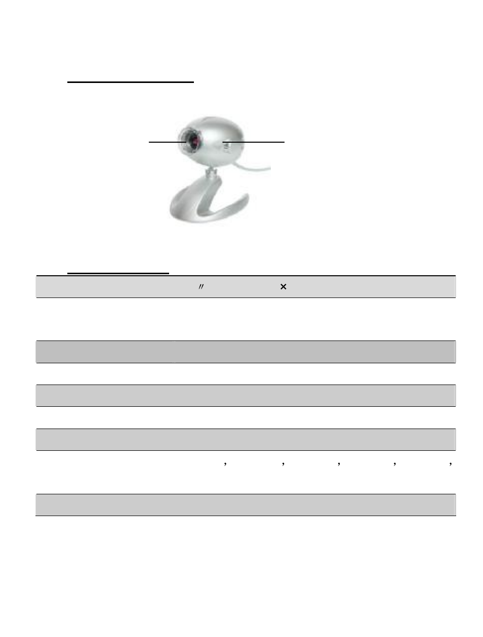 L usb pc camera l specification | A4tech PK-335 User Manual | Page 4 / 26