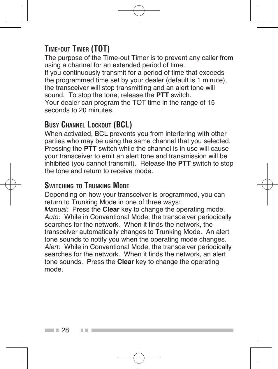 Tot), Bcl) | Kenwood TK-2185E User Manual | Page 38 / 50