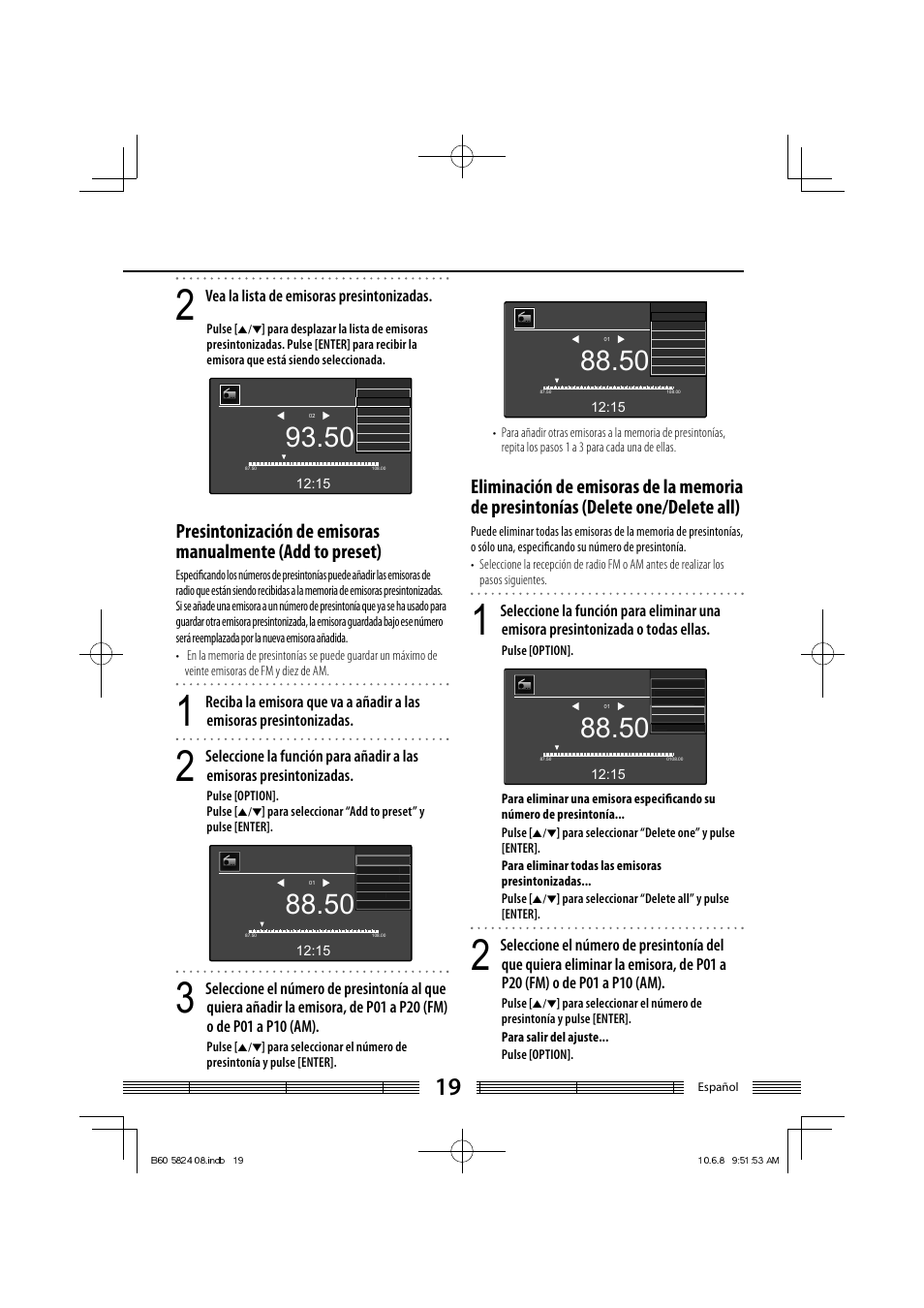 Vea la lista de emisoras presintonizadas | Kenwood AS-iP70 User Manual | Page 159 / 168