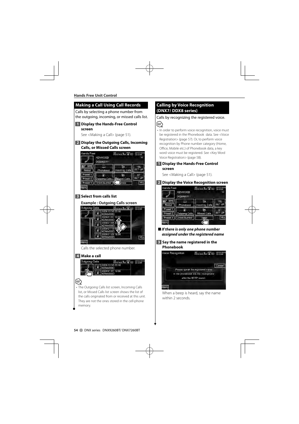 Kenwood DNX9260BT User Manual | Page 54 / 116