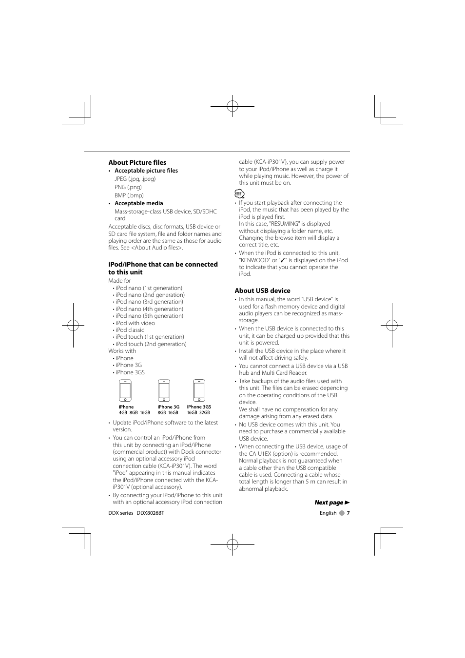 Kenwood DNX9260BT User Manual | Page 7 / 116