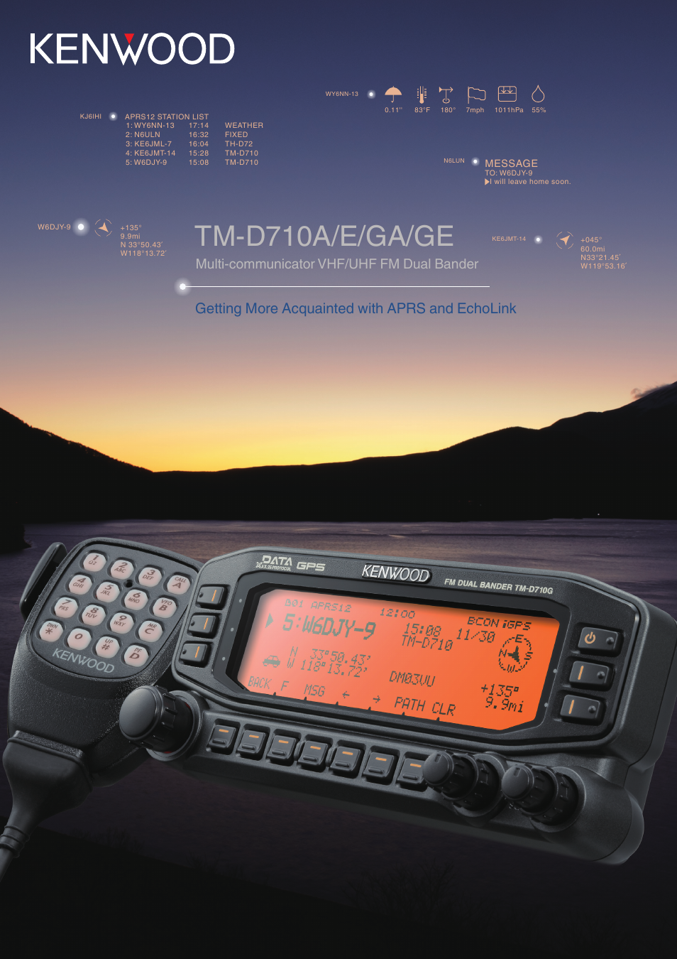 Kenwood TM-D710GE User Manual | 108 pages