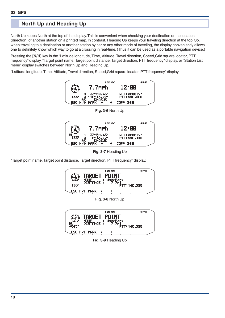 North up and heading up | Kenwood TM-D710GE User Manual | Page 22 / 108