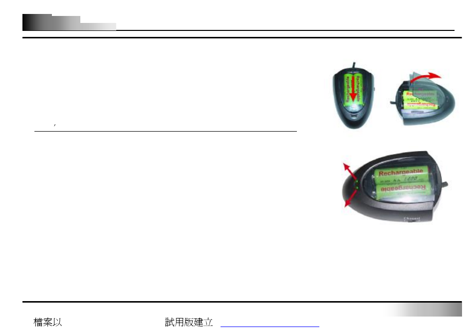 Wireless optical zoom mouse, 4 - receiver works as a charger, About the indicating light (led) on receiver | A4tech Wireless Optical Zoom Mouse User Manual | Page 5 / 11