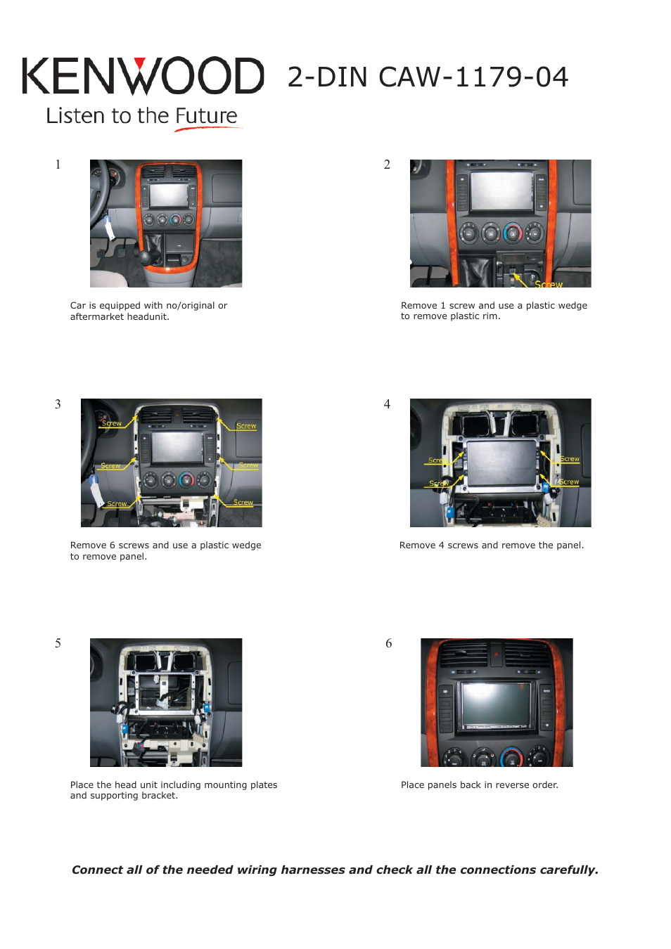 Kenwood CAW1179-04 User Manual | Page 2 / 2