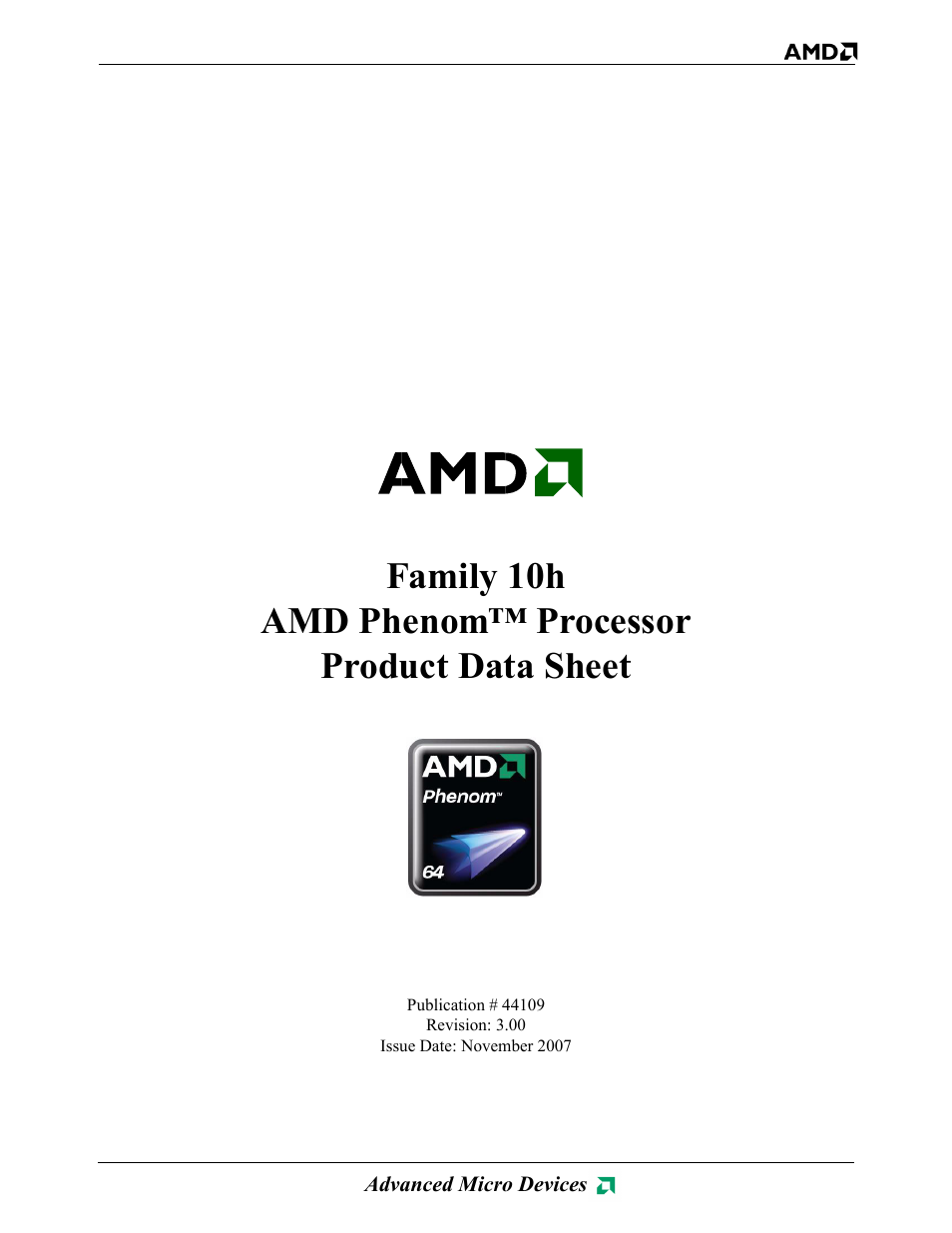 AMD Phenom 10h User Manual | 6 pages