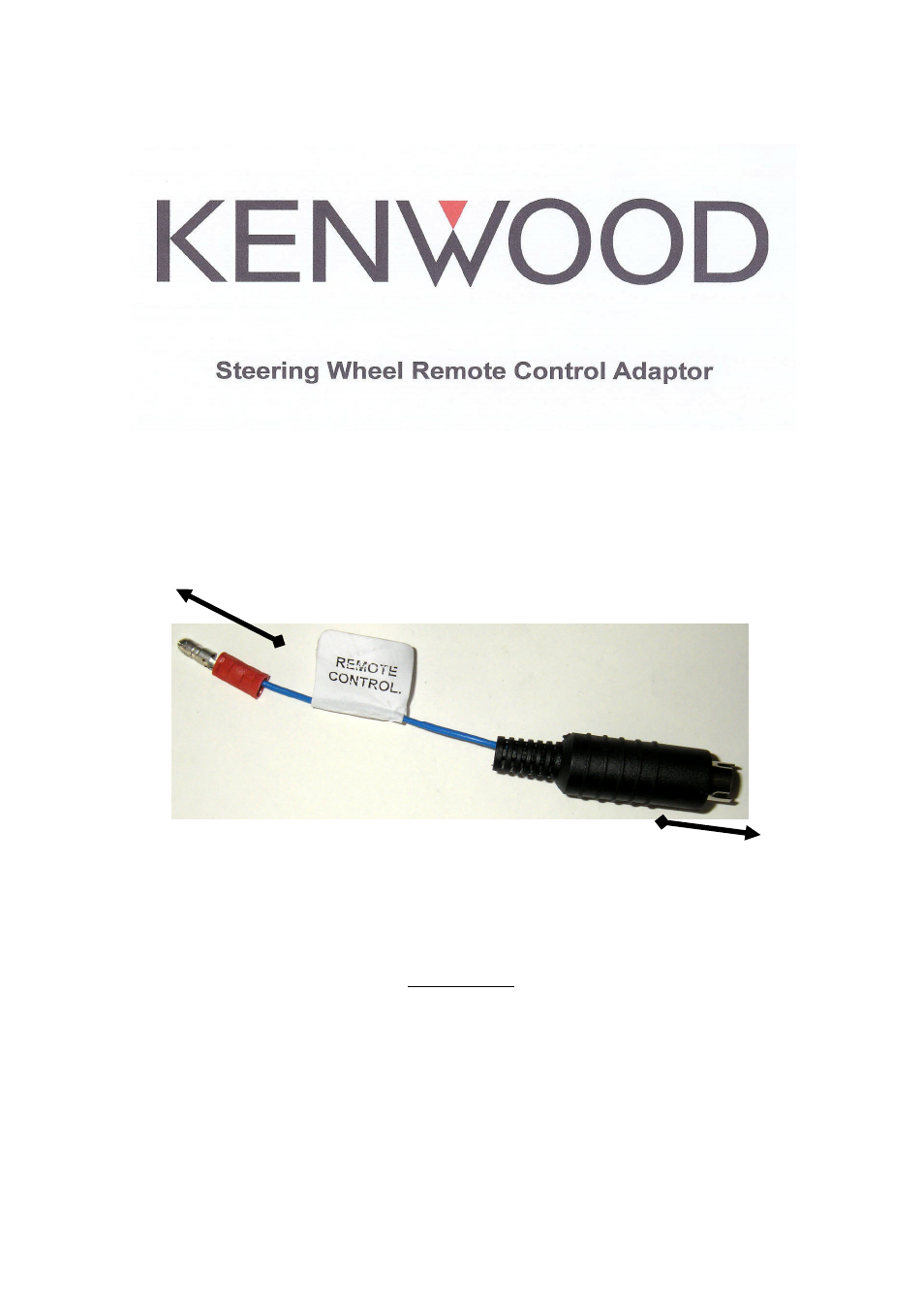 Kenwood CAW-MD400 User Manual | 1 page