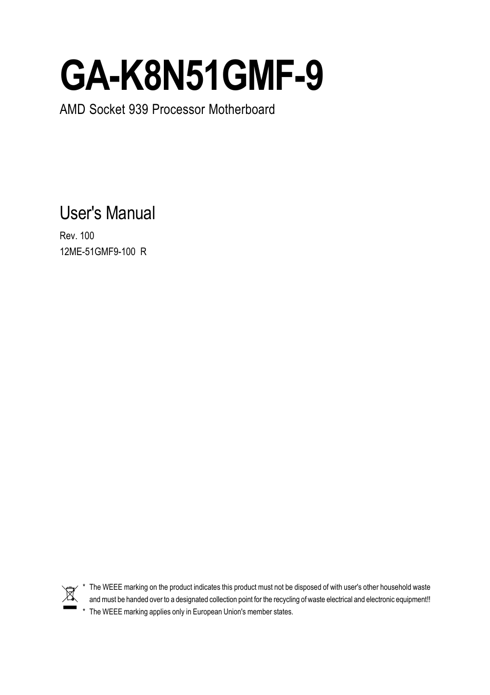 AMD GA-K8N51GMF-9 User Manual | 80 pages