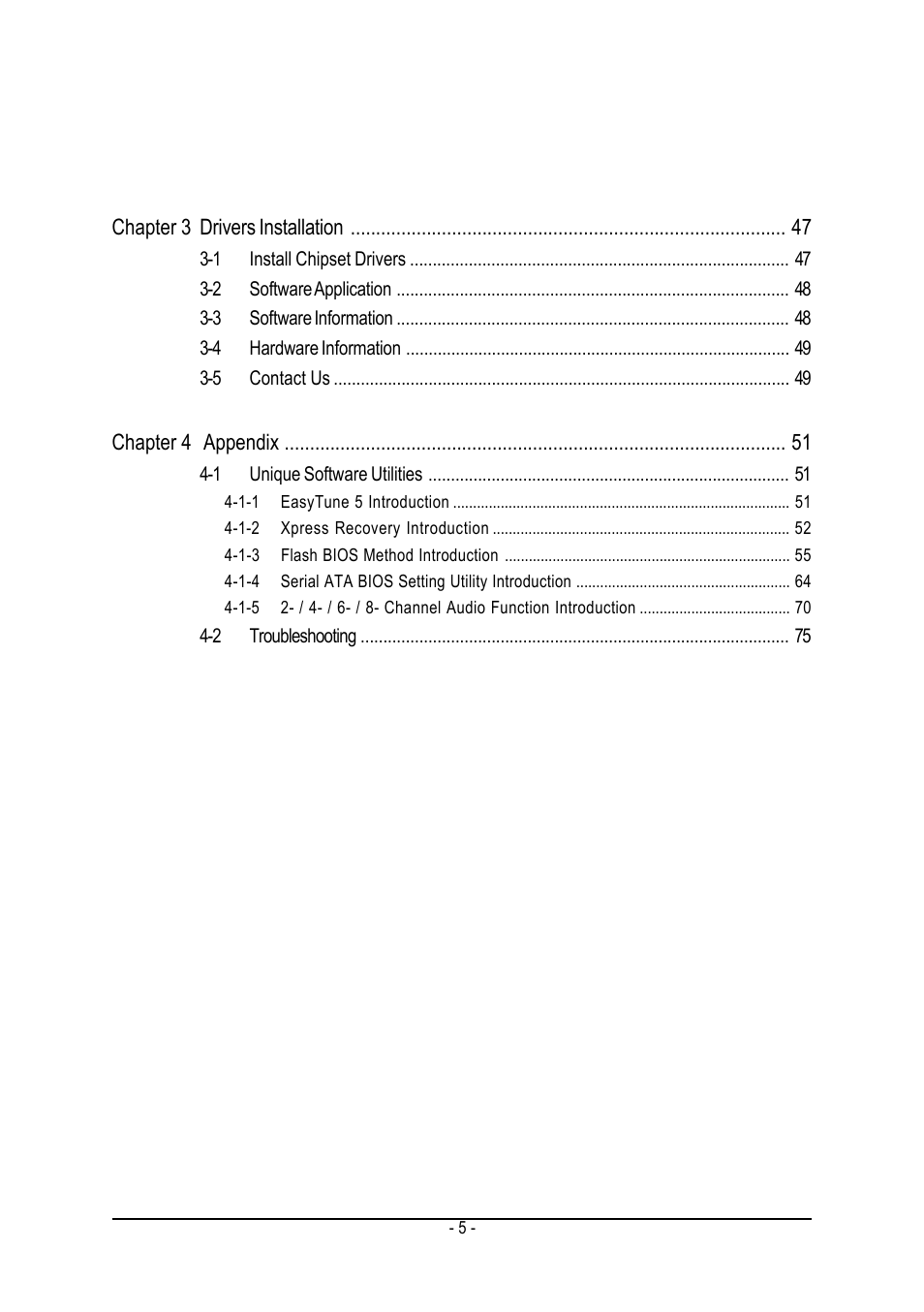 AMD GA-K8N51GMF-9 User Manual | Page 5 / 80