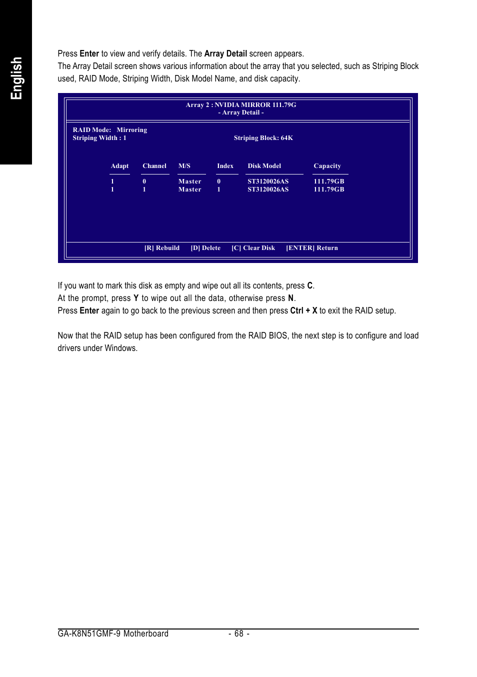 English | AMD GA-K8N51GMF-9 User Manual | Page 68 / 80