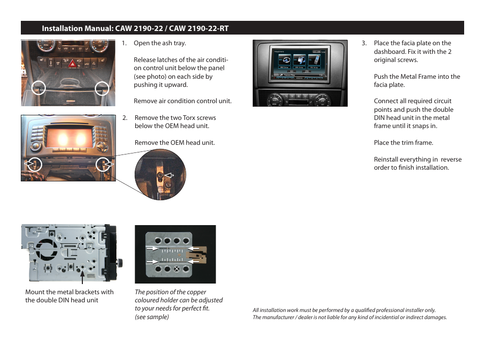 Kenwood CAW2190-22 User Manual | Page 2 / 2