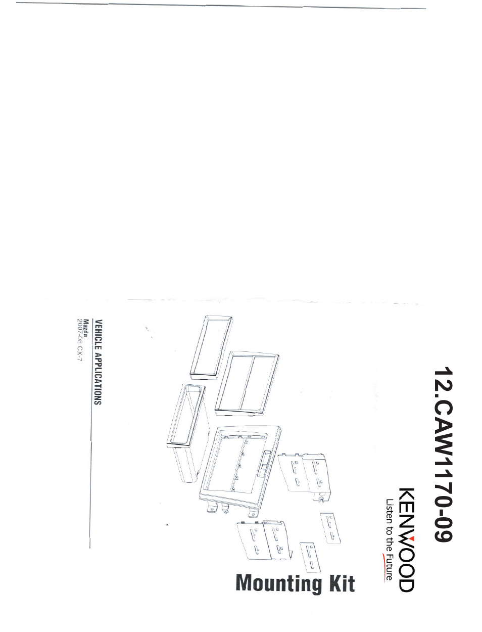 Kenwood CAW1170-09 User Manual | 4 pages