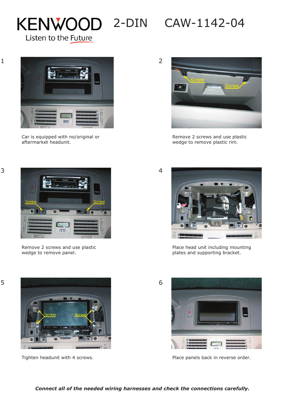 Kenwood CAW1142-04 User Manual | Page 2 / 2