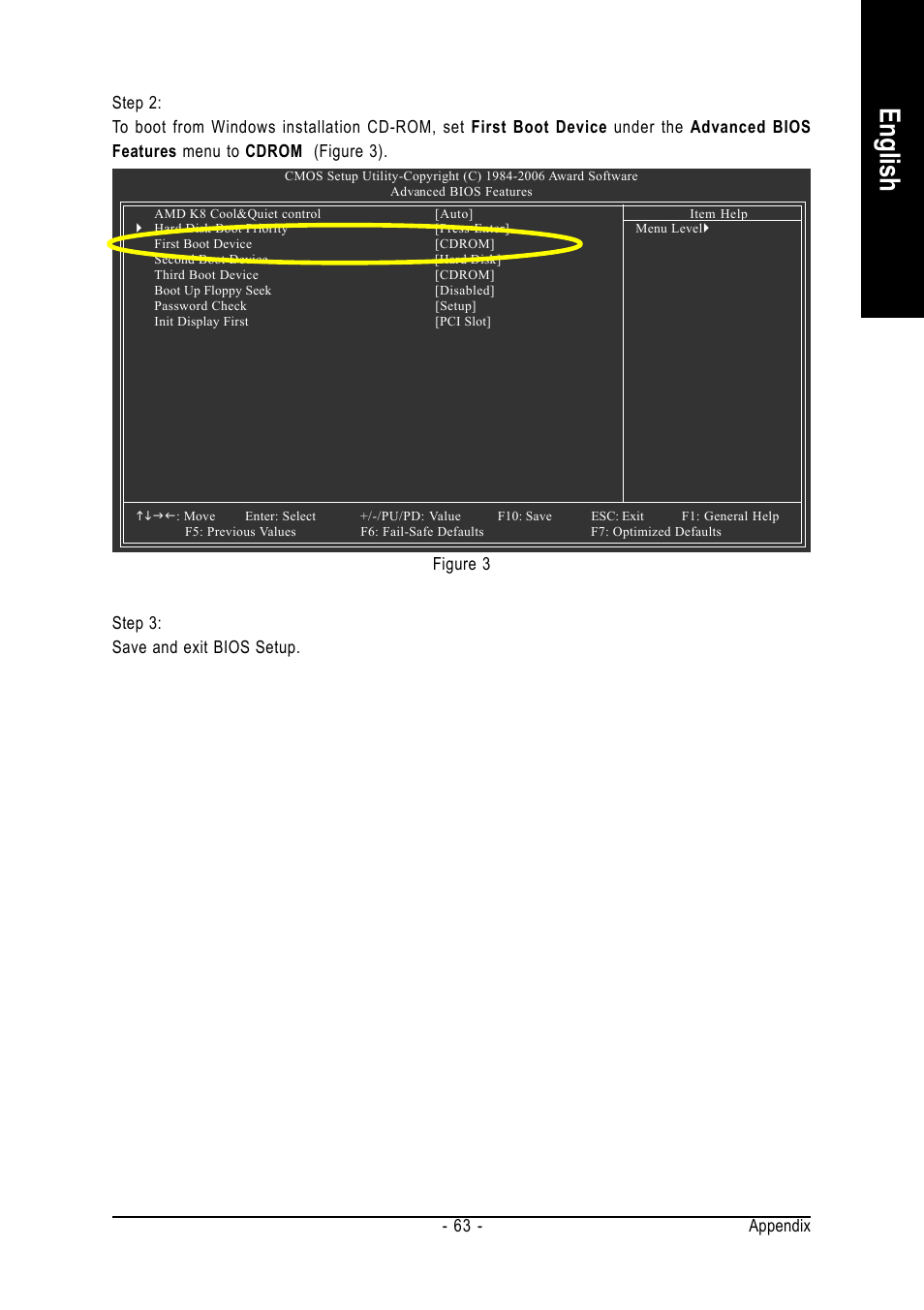 English, Appendix - 63 | AMD GA-M61PM-S2 User Manual | Page 63 / 80