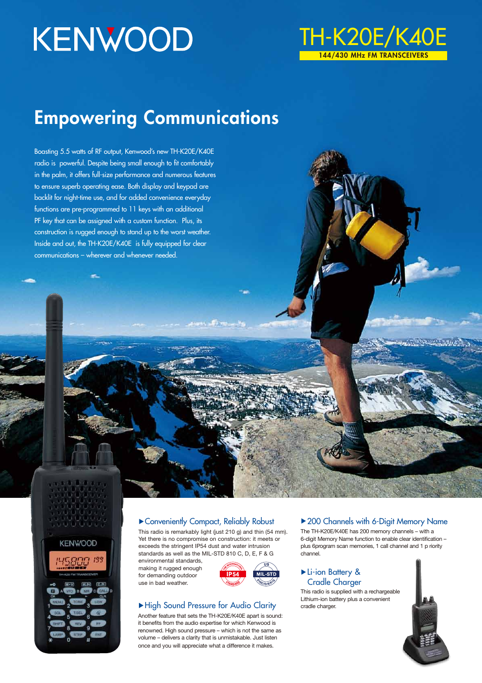 Kenwood TH-K40E User Manual | 2 pages