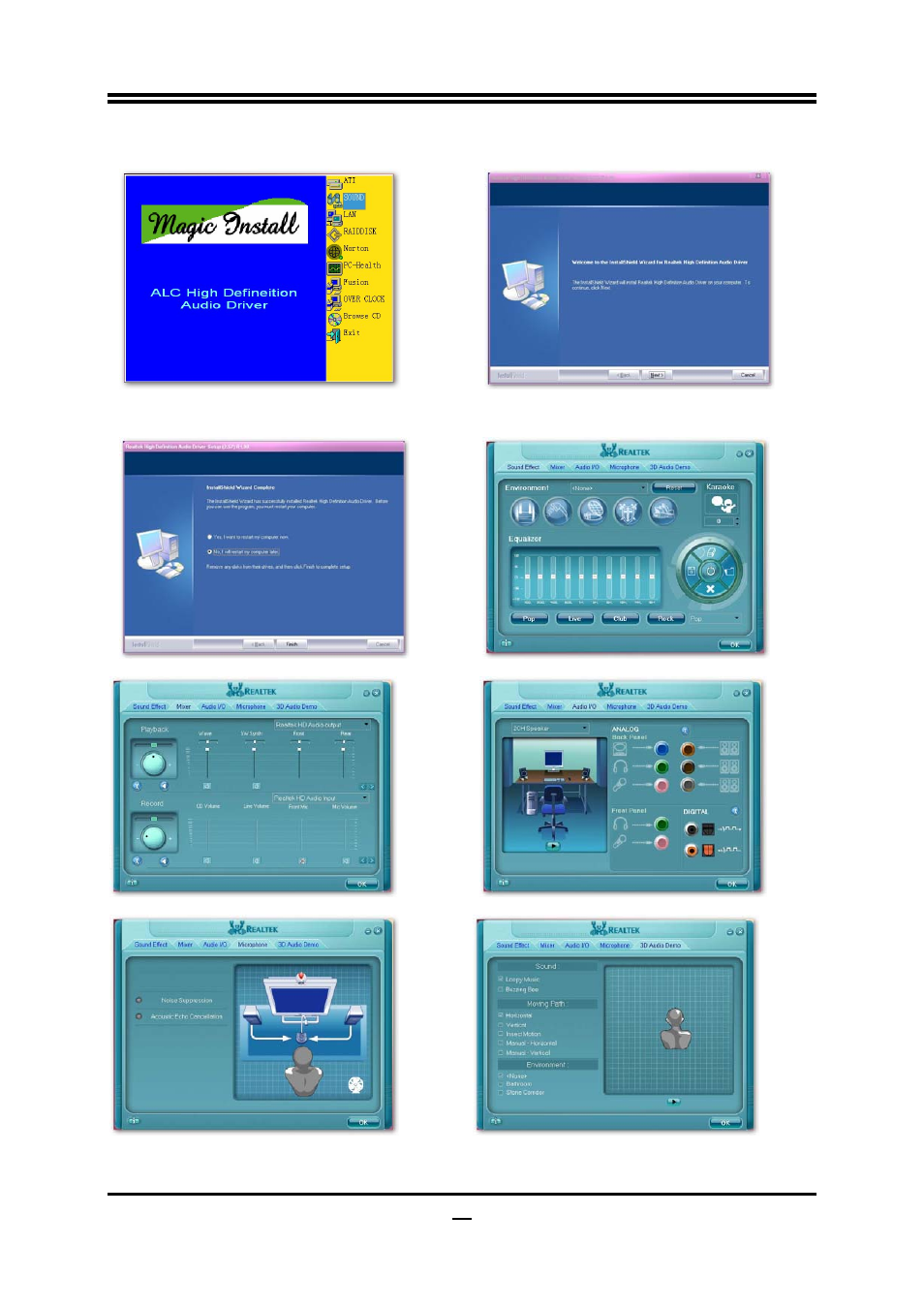 2 sound install alc883 hd audio codec driver | AMD Socket AM2+ Quad Core AMD Processor SB750 User Manual | Page 42 / 53