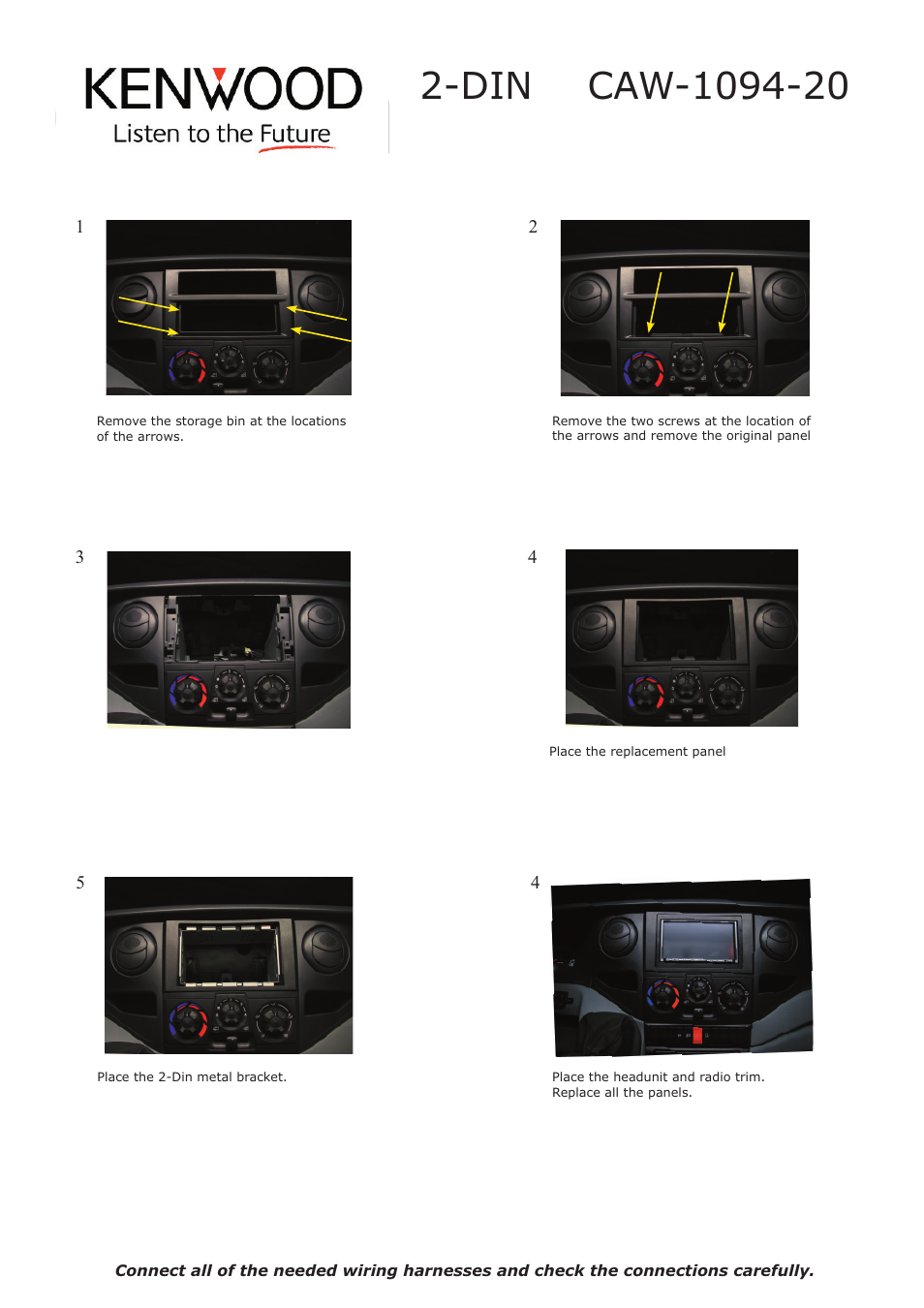 Kenwood CAW1094-20 User Manual | Page 2 / 2