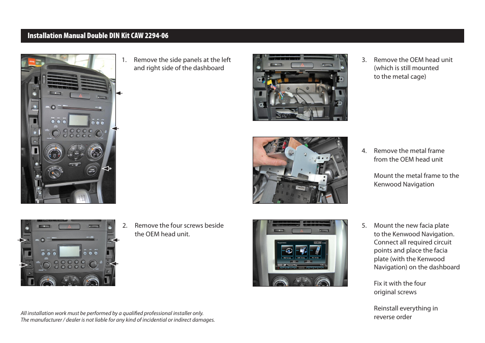 Kenwood CAW2294-06 User Manual | Page 2 / 2