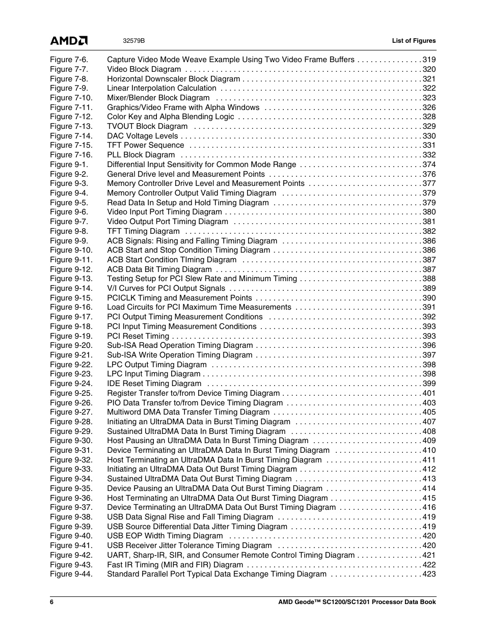 AMD Geode SC1201 User Manual | Page 6 / 443