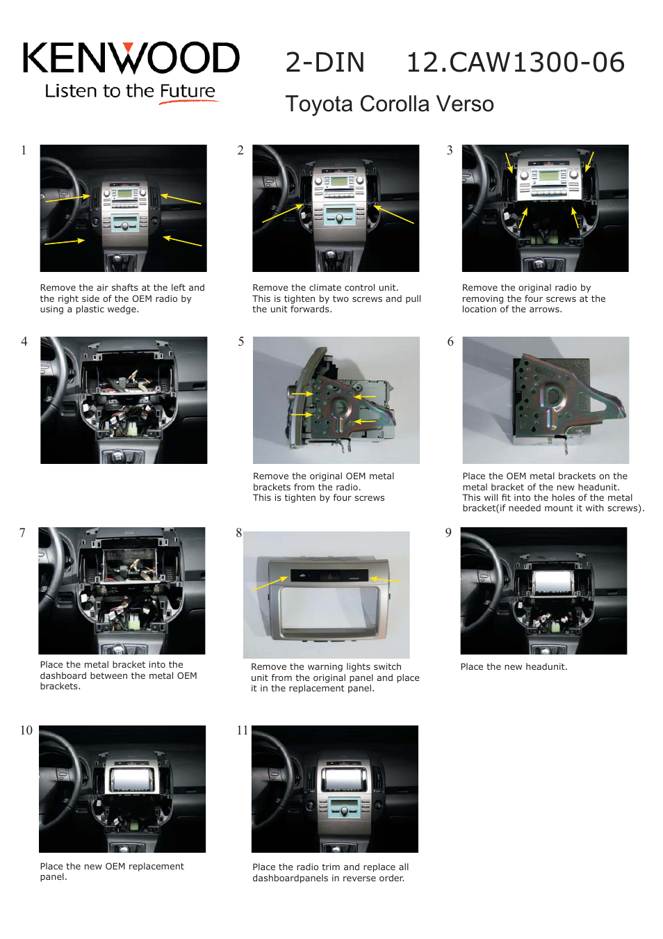 7r\rwd&rurood9huvr | Kenwood CAW1300-06 User Manual | Page 6 / 10