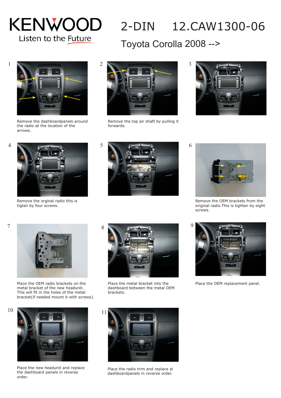7r\rwd&rurood | Kenwood CAW1300-06 User Manual | Page 8 / 10