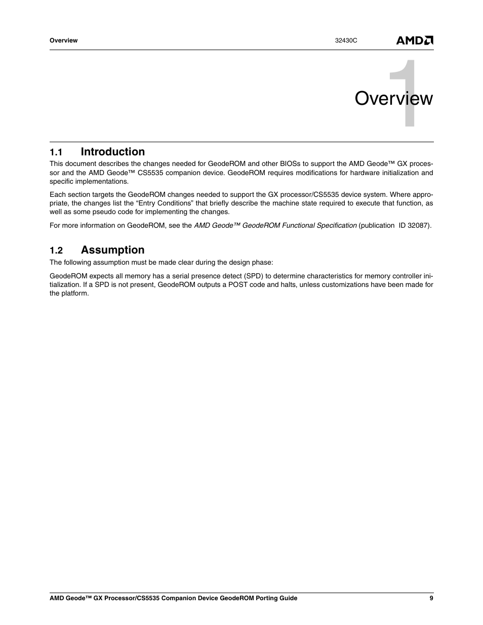 AMD CS5535 User Manual | Page 9 / 36