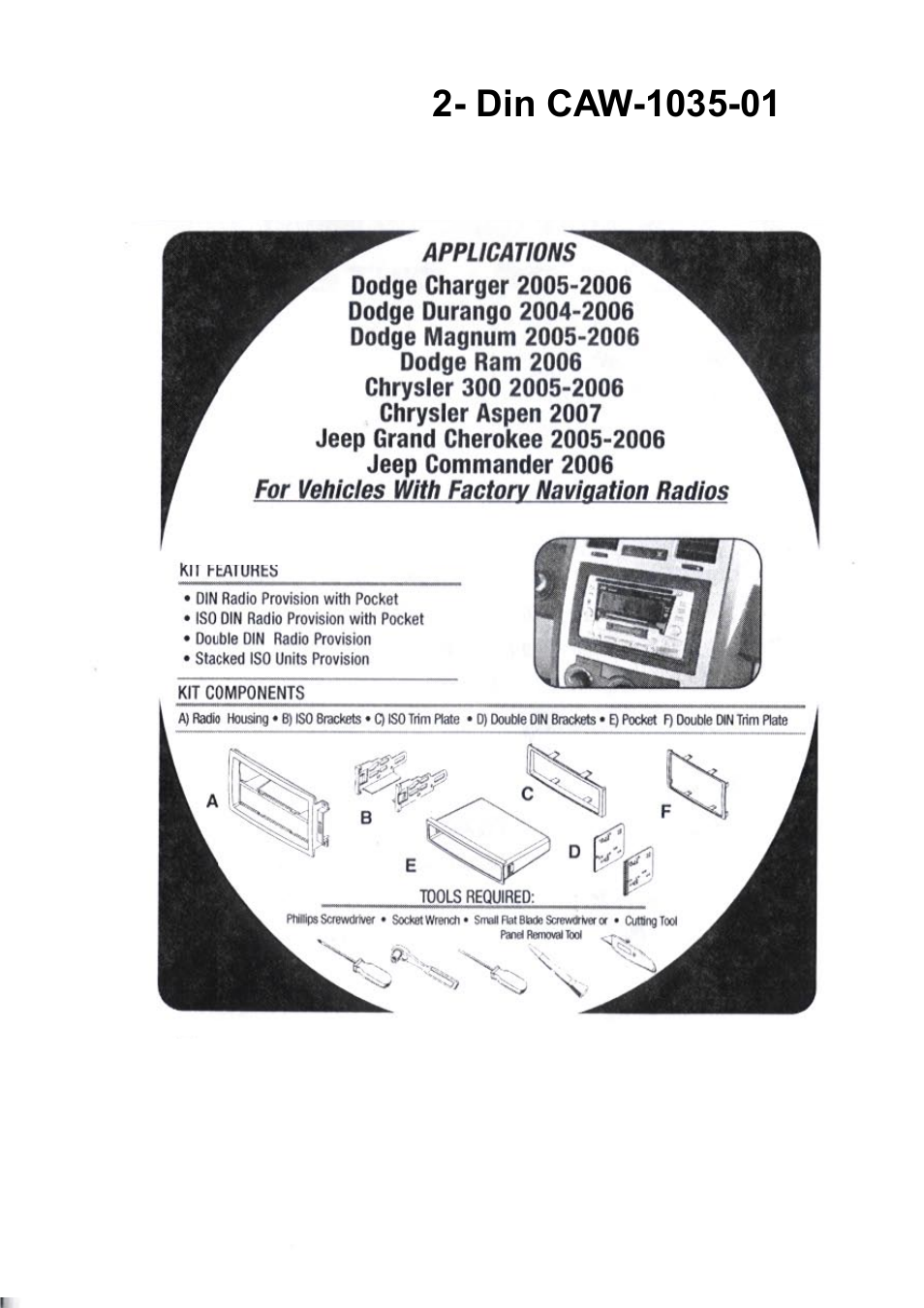 Kenwood CAW1035-01 User Manual | 14 pages
