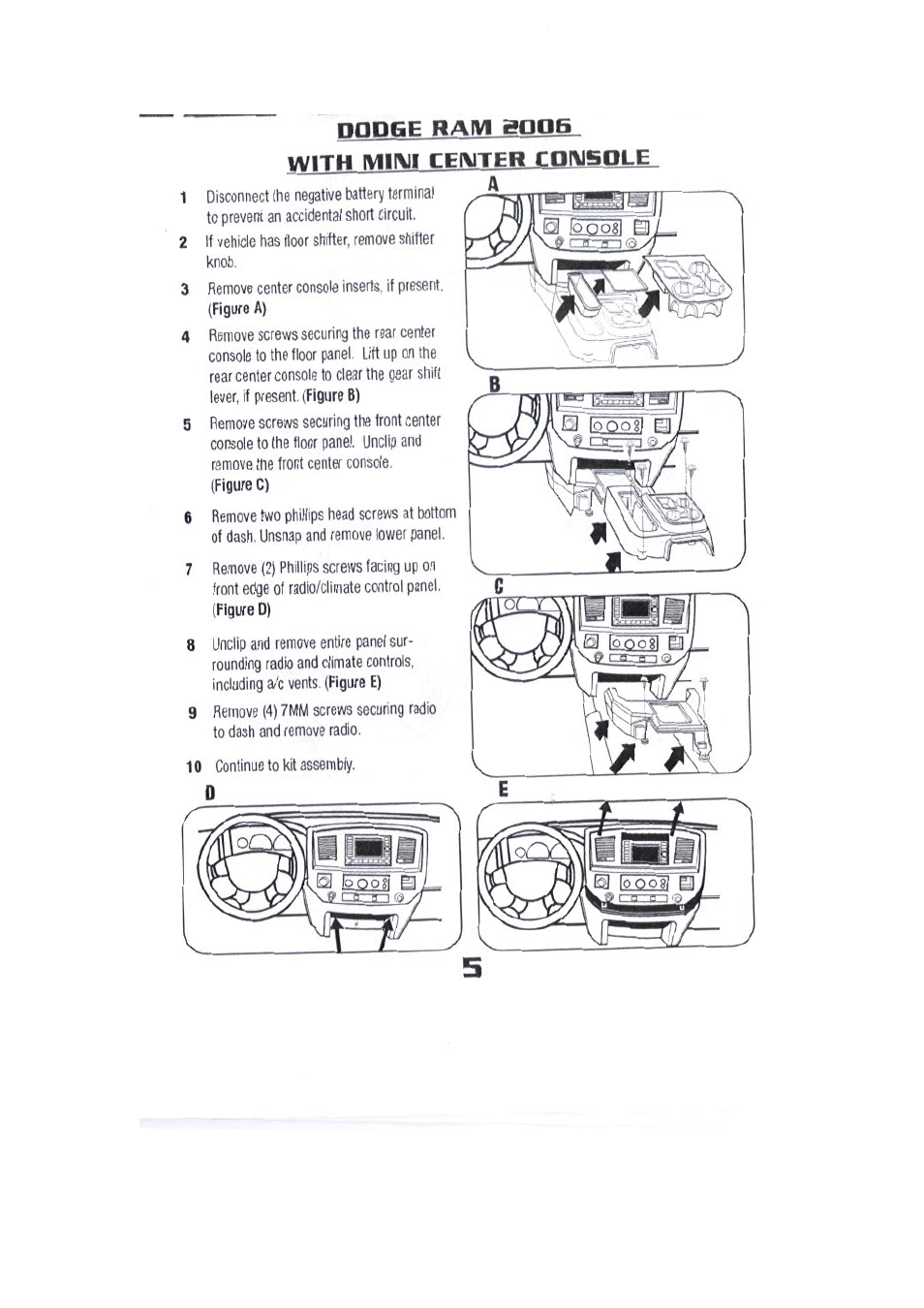 Dodge ram soob | Kenwood CAW1035-01 User Manual | Page 7 / 14