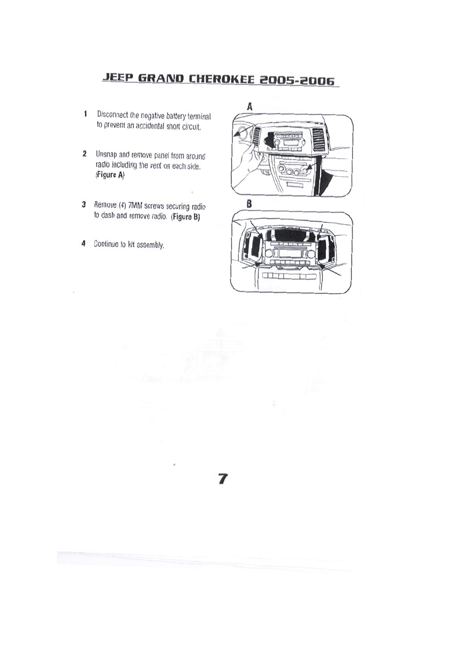 Jeep gra1\1d cherokee g005-gd0b | Kenwood CAW1035-01 User Manual | Page 9 / 14