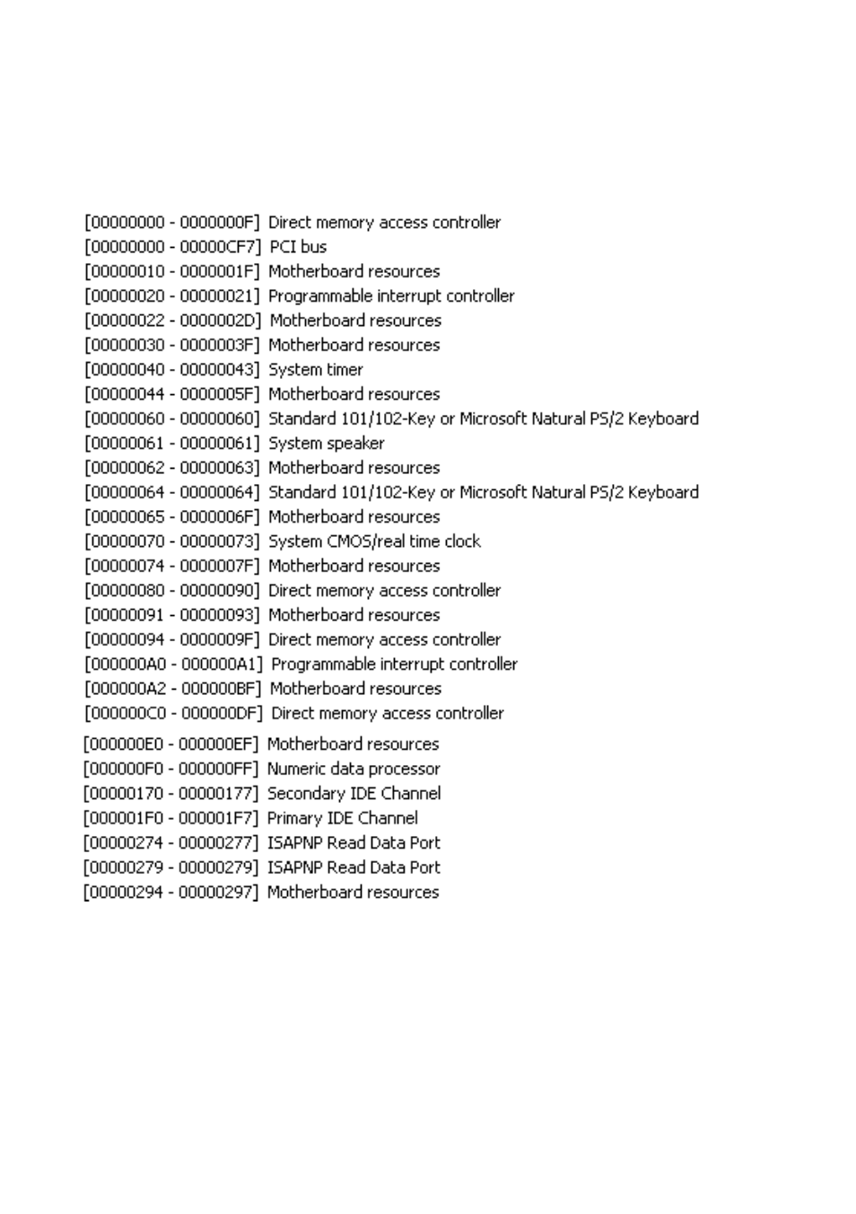 Appendix c <system resources | AMD Geode LX800 User Manual | Page 39 / 46