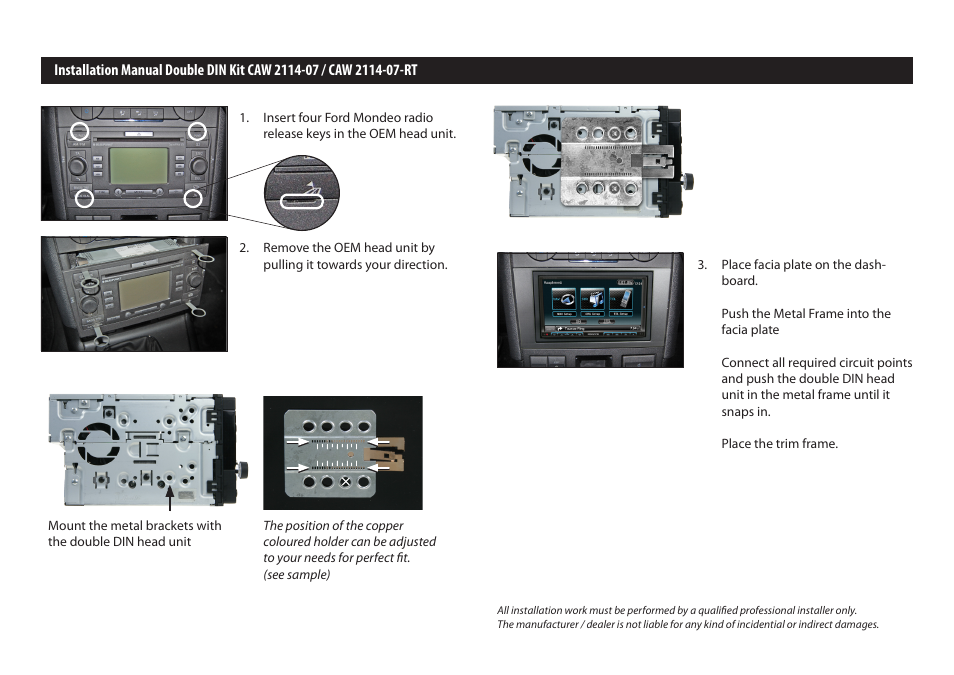 Kenwood CAW2114-07 User Manual | Page 2 / 2