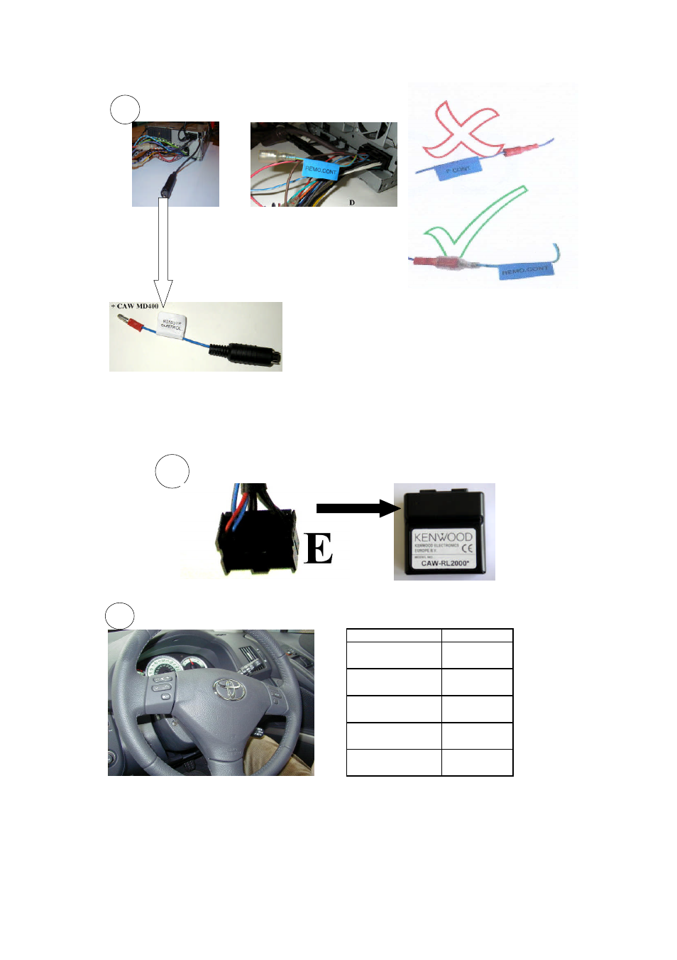 Kenwood CAW-TY2290 User Manual | Page 3 / 3