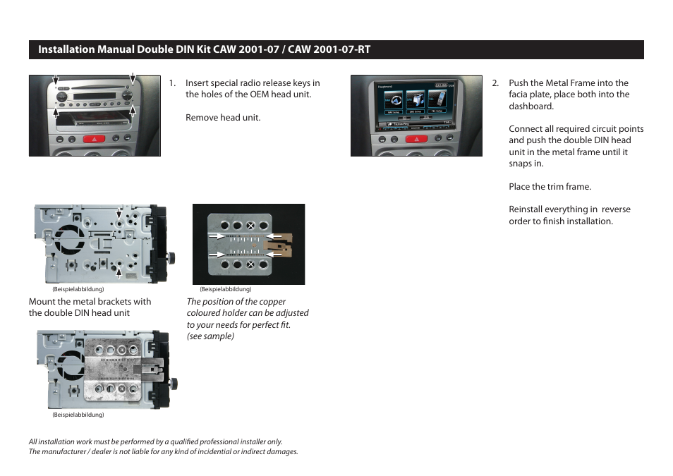 Kenwood CAW2001-07 User Manual | Page 2 / 2