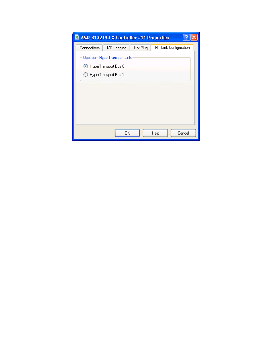 Figure 7-31: amd-8132 properties dialog | AMD SimNow Simulator 4.4.4 User Manual | Page 108 / 269