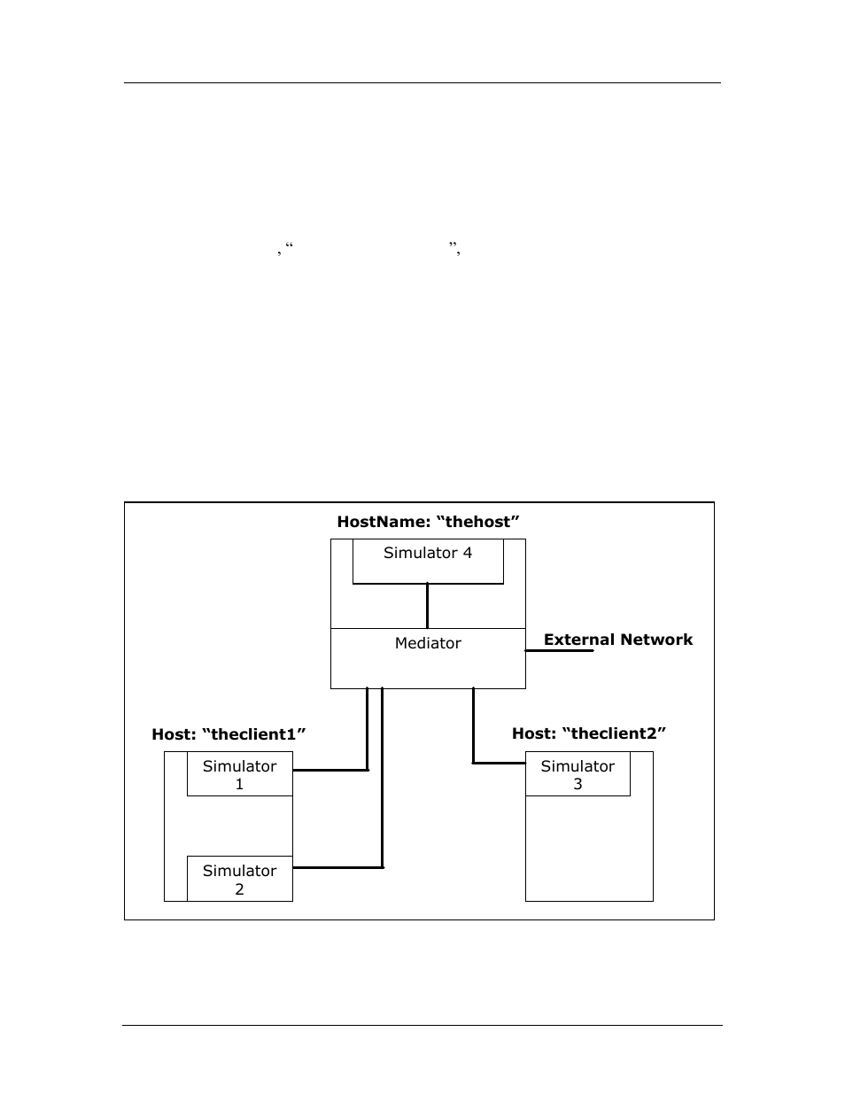 E1000 network adapter device, Figure 7-35: communication via mediator | AMD SimNow Simulator 4.4.4 User Manual | Page 132 / 269