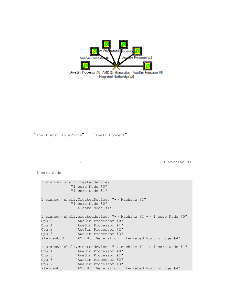 Shell automation commands for device groups, Device tree, 4 shell automation commands for device groups | AMD SimNow Simulator 4.4.4 User Manual | Page 184 / 269